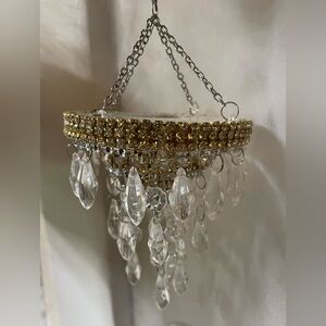 Tiny Crystal Hanging Chandelier
